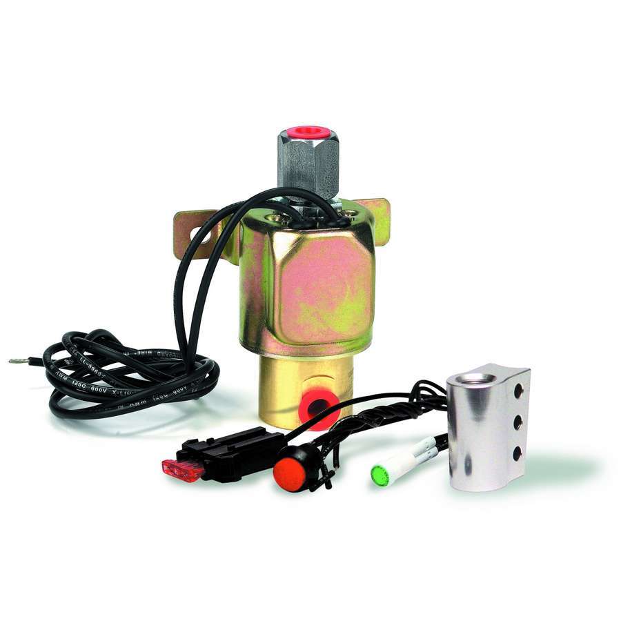 B and M Automotive Line Lock Launch Control Kit with Button, Light, Solenoid, and Wiring