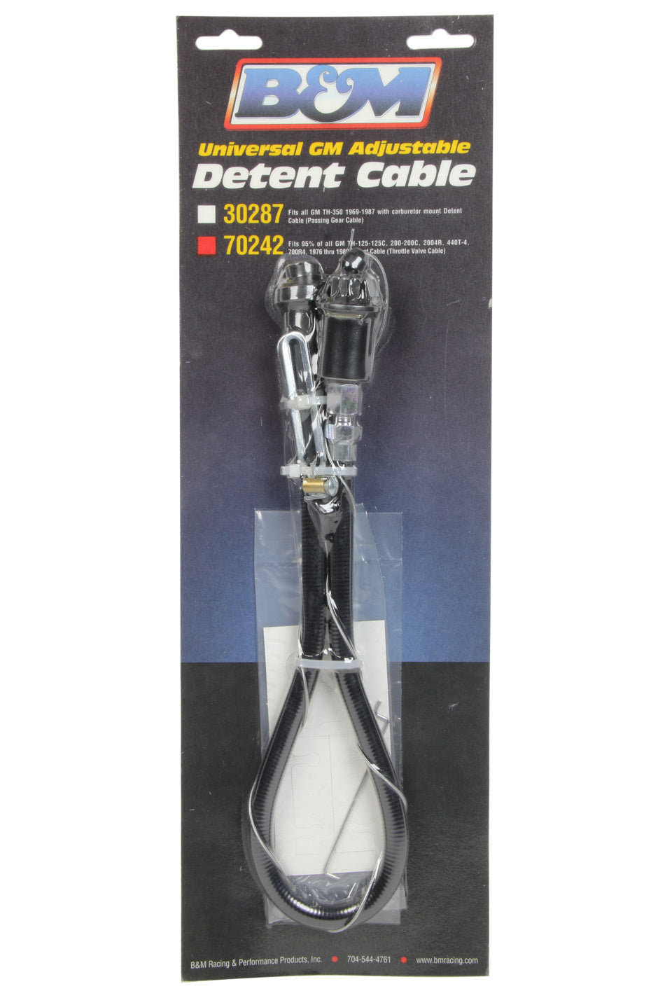 B and M Automotive GM Throttle Valve Cable Part 70242 Adjustable Length