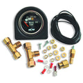 B and M Automotive Transmission Temperature Gauge 100-350°F Analog Electric Short Sweep 2-1/16 Inch Black Face