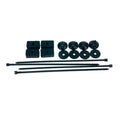 B and M Automotive 80278 Electric Fan Mount Kit for Radiator Cooling, Nylon Black, Set of 4