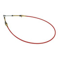 B and M Automotive 80605 5 Foot Eyelet Shifter Cable with Steel Core and Red Plastic Liner