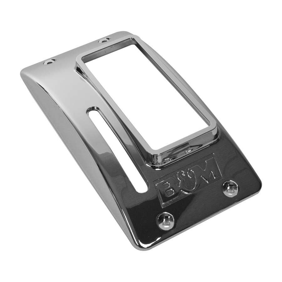B and M Automotive Part 80671 Chrome Plastic Top Half Shifter Cover for B&M Quicksilver Shifters
