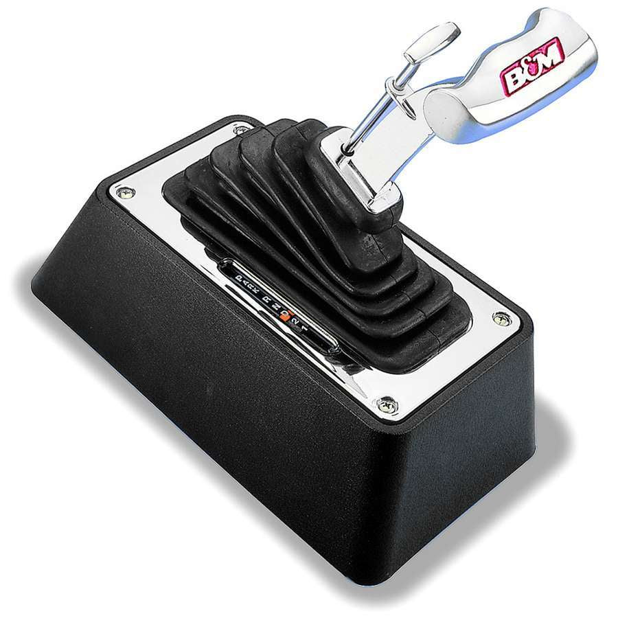 B and M Automotive Universal MegaShifter Automatic Floor Mount Shifter with 5 ft Cable