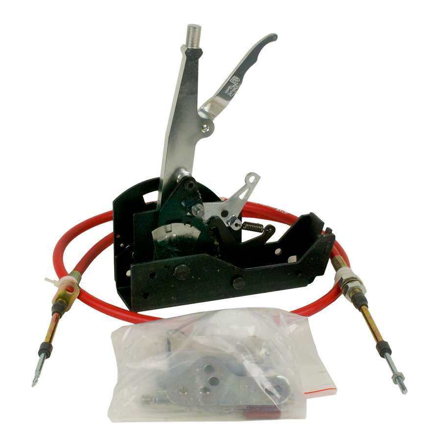 B and M Automotive Powerglide Pro Stick Floor Mount Automatic Shifter with Forward and Reverse Pattern, 5 ft Cable