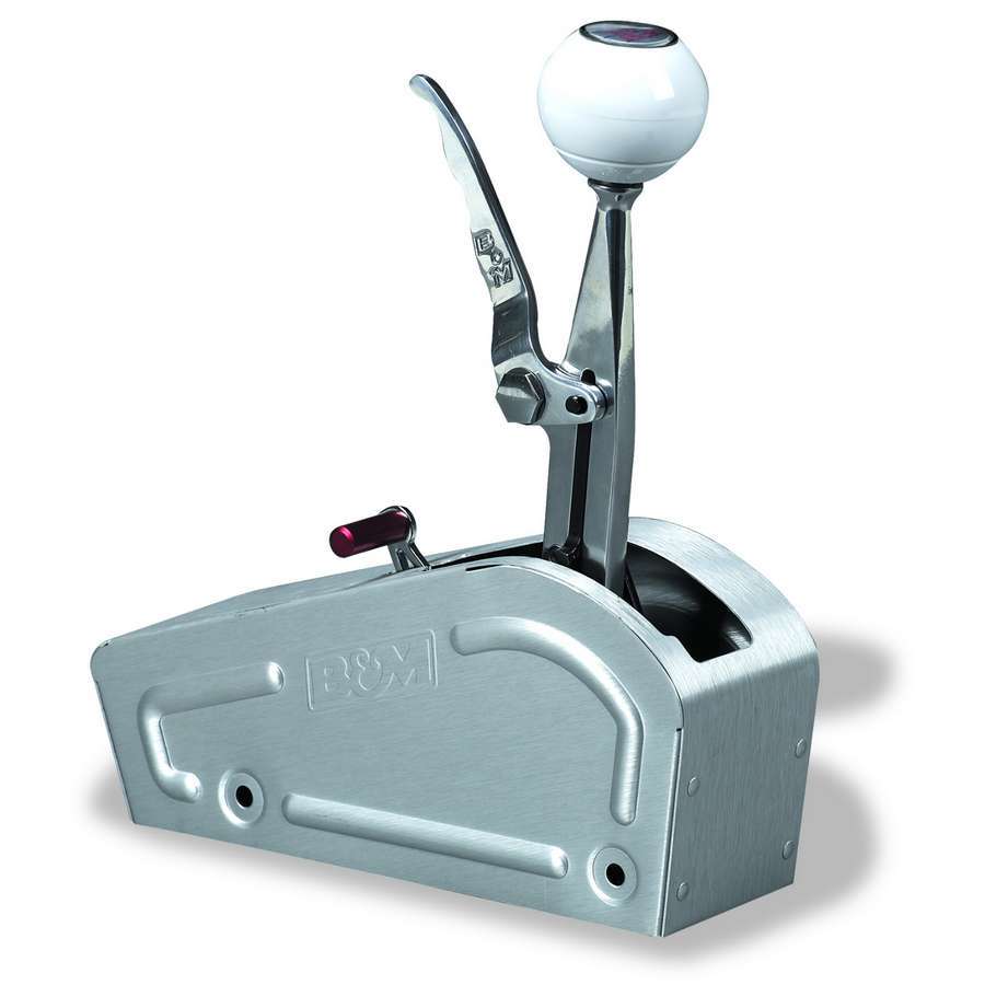 B and M Automotive Pro Stick Floor Mount Automatic Transmission Shifter with Cover and 5 ft Cable