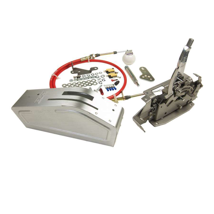 B and M Automotive Pro Ratchet Shifter P/G Floor Mount Automatic Transmission with 5 ft Cable