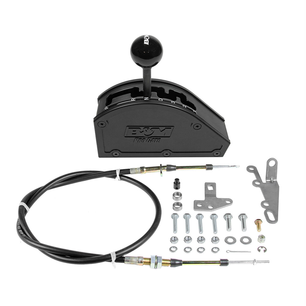 B and M Automotive Pro-Gate Shifter for GM 4-Speed Transmissions, Rear Exit Design