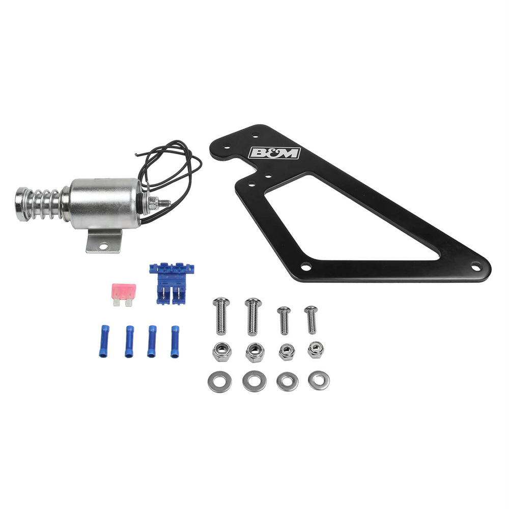 B and M Automotive Solenoid Shift Kit for Pro-Bandit, 12V with Stainless Steel Bracket and Hardware