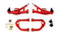 BMR Suspension AA032R Control Arm Kit for GM F-Body 1993-2002, Tubular, Steel, Red Powder Coat, Includes Upper and Lower Arms with Polyurethane Bushings