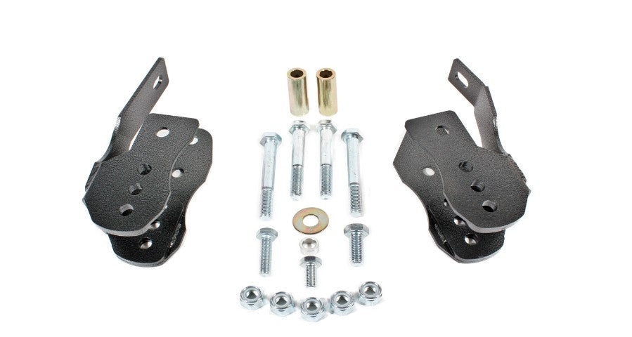 BMR Suspension Control Arm Bracket for Ford Mustang 2005-2014, Lower Relocation, Steel, Black Powder Coat, Kit