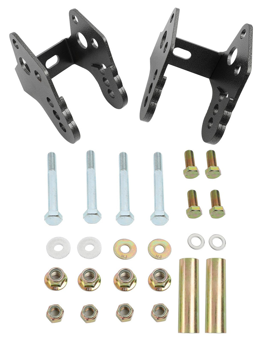 BMR Suspension Control Arm Relocation Brackets CAB740H for Ford Mustang 1979-2004, Lower, Steel, Black Powder Coat