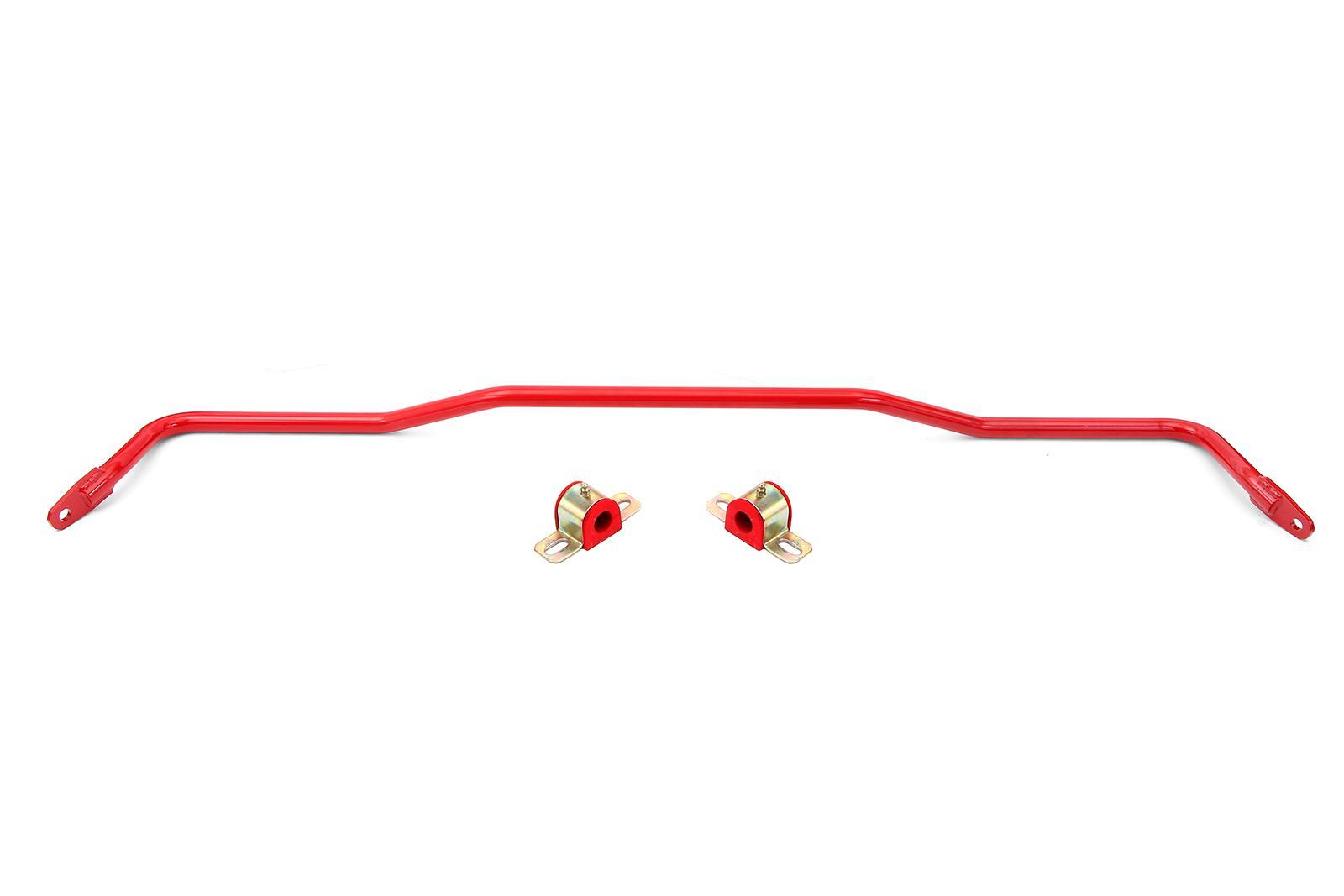 BMR Suspension SB762R Rear Sway Bar for Ford Mustang 2015-2026, 22 mm Diameter, Red Powder Coat