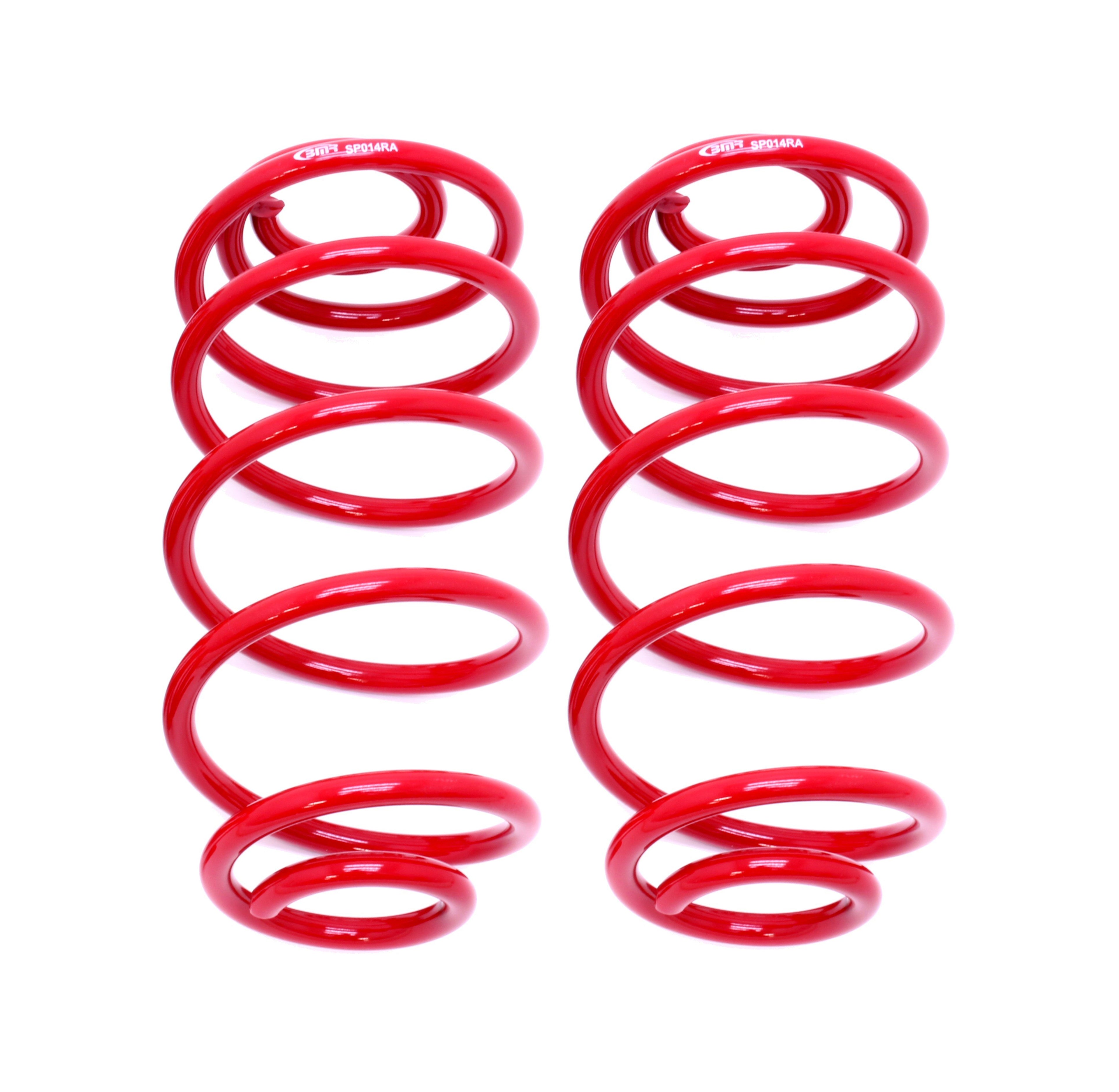 BMR Suspension SP014R Rear Lowering Springs for GM A-Body 1967-1972, 1 Inch Drop, Steel, Red Powder Coat