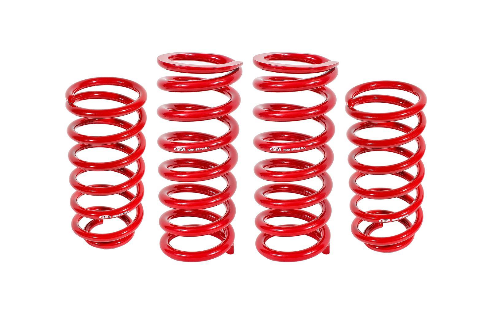 BMR Suspension SP027R Mustang Lowering Spring Kit 1 Inch Drop for Front and Rear