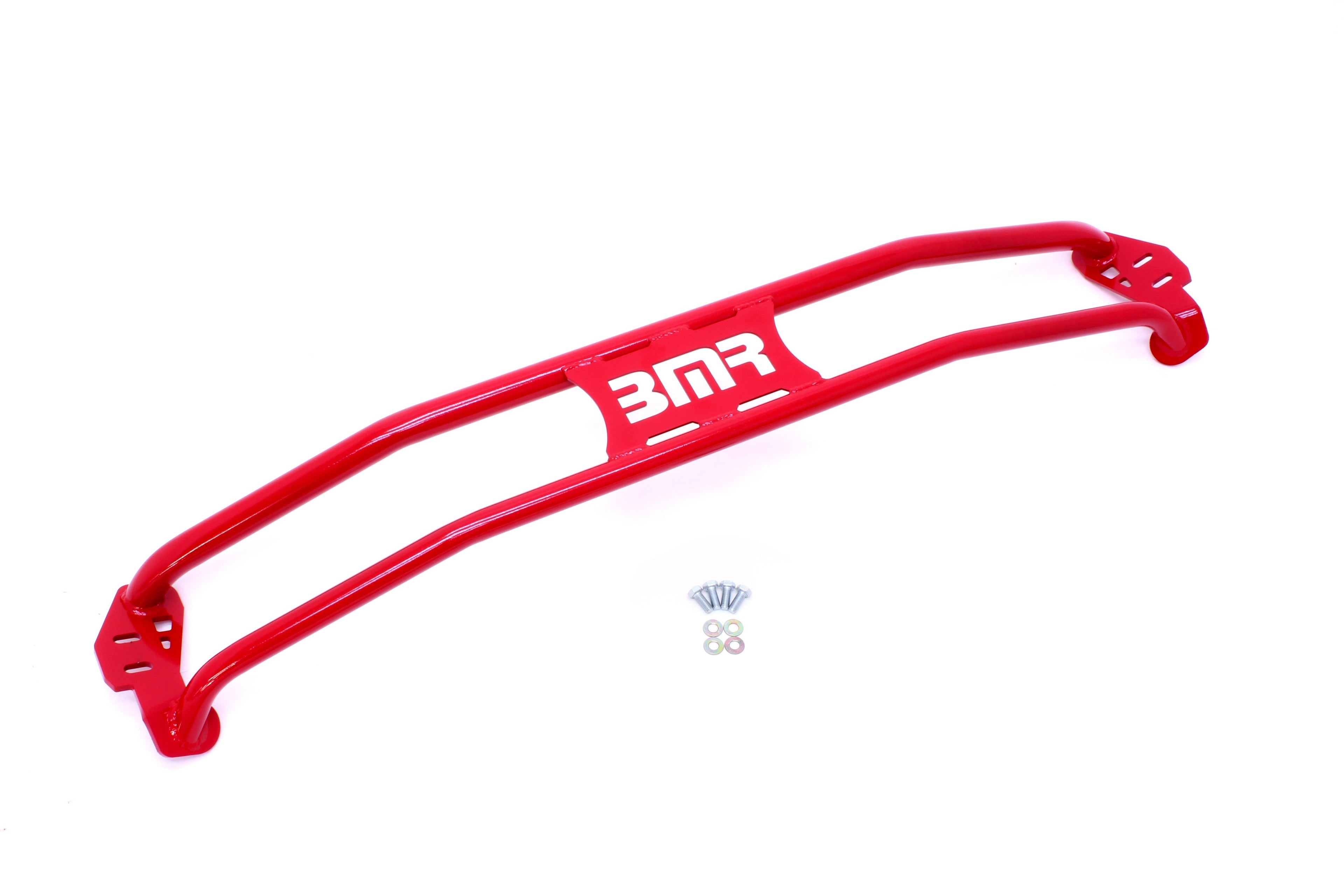 BMR Suspension STB017R Strut Tower Brace for Chevrolet Camaro 2011-2015, Steel Tubular, Red Powder Coat