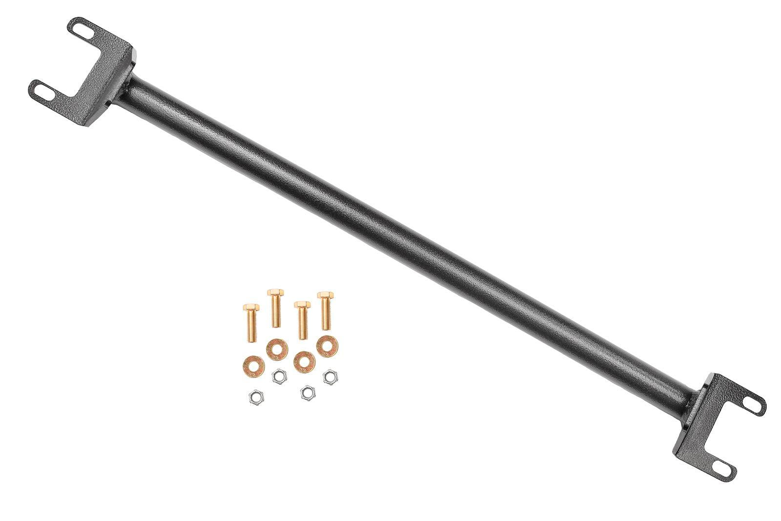 BMR Suspension Shock Tower Brace Rear for GM A-Body 1968-1972, Steel, Black Powder Coat