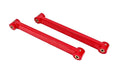 BMR Suspension TCA032R Lower Trailing Arm for 2005-2014 Ford Mustang, Tubular Steel with Red Powder Coat and Polyurethane Bushings