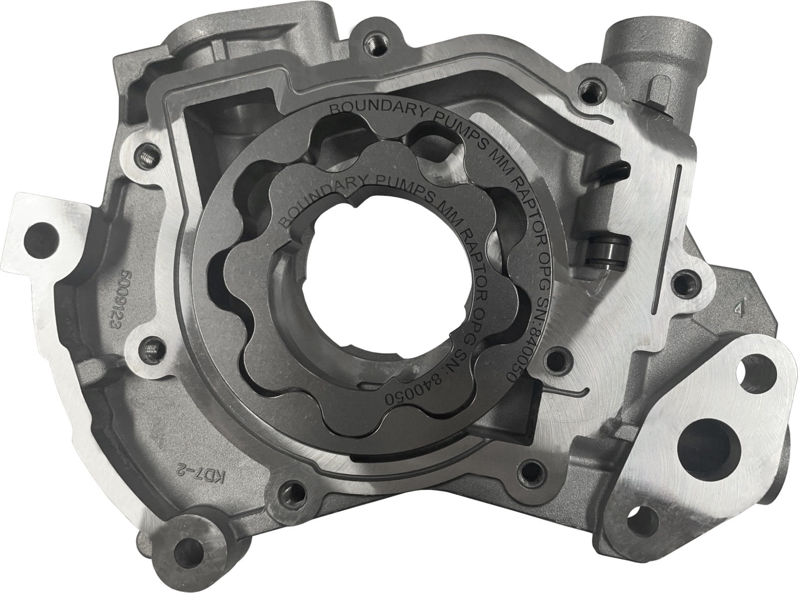 Boundary Racing Pump MM-RAPTOR-S1 Oil Pump for Ford 6.2L Raptor with Billet Gear, Standard Volume, Wet Sump Internal Design