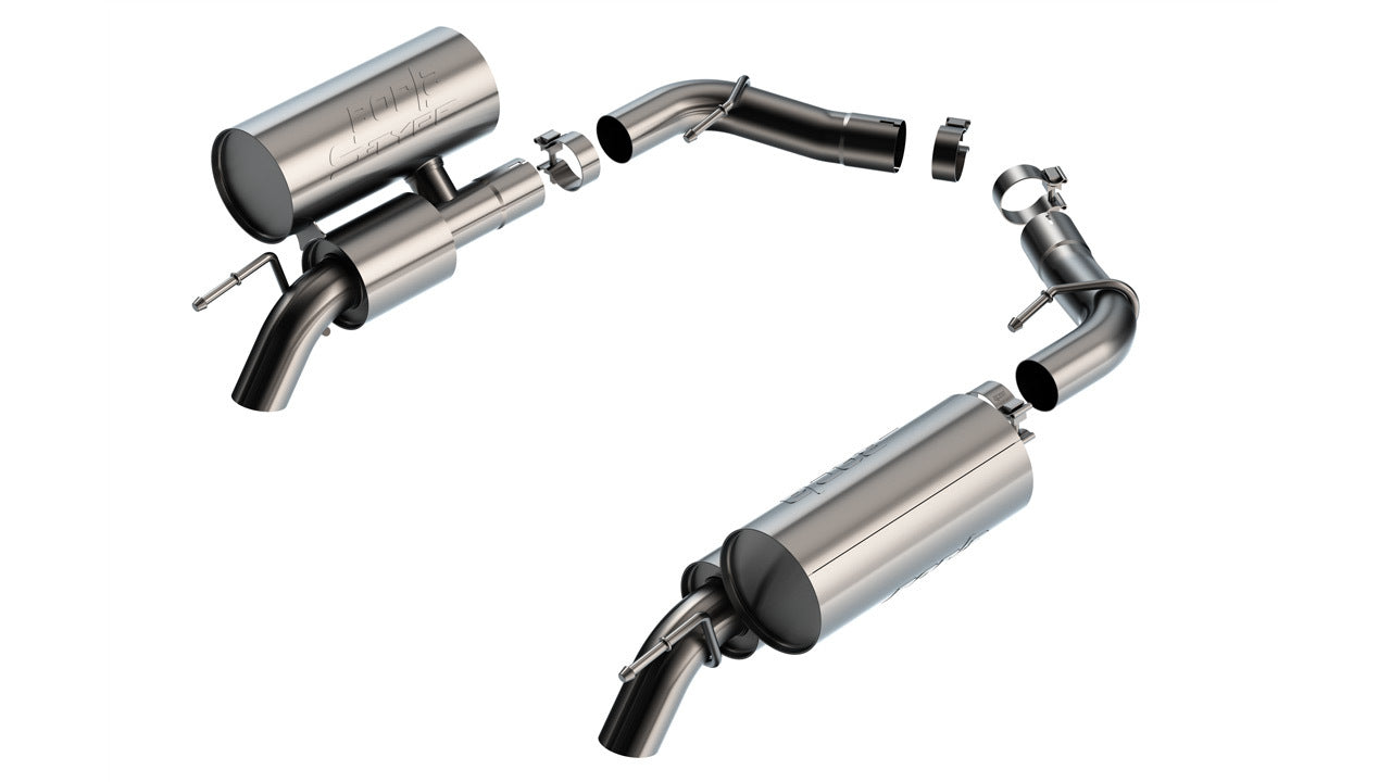 Borla 11990 Axle-Back Exhaust System for Jeep Grand Wagoneer 6.4L, S-Type, 2.75-Inch Diameter, Stainless Steel