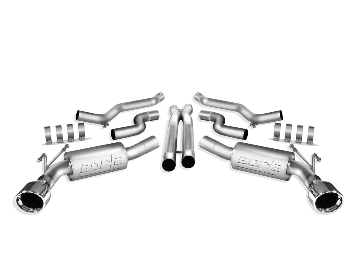Borla 140356 ATAK Cat-Back Exhaust System for Chevrolet Camaro 2010-2013 with 2.5 Inch Diameter and Dual Rear Exit