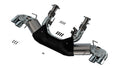 Borla 140841 ATAK Cat-Back Exhaust System for Chevrolet Corvette 2020-2023 with 3-Inch Diameter and Dual Rear Exit