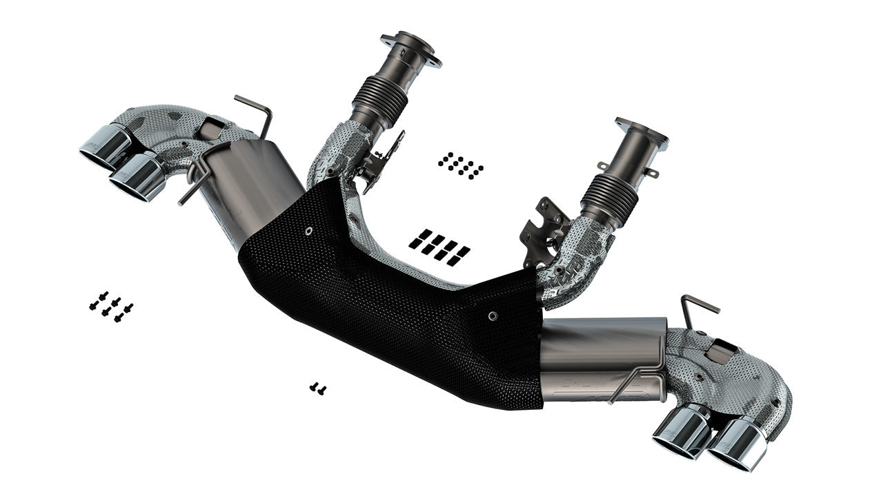 Borla 140841 ATAK Cat-Back Exhaust System for Chevrolet Corvette 2020-2023 with 3-Inch Diameter and Dual Rear Exit