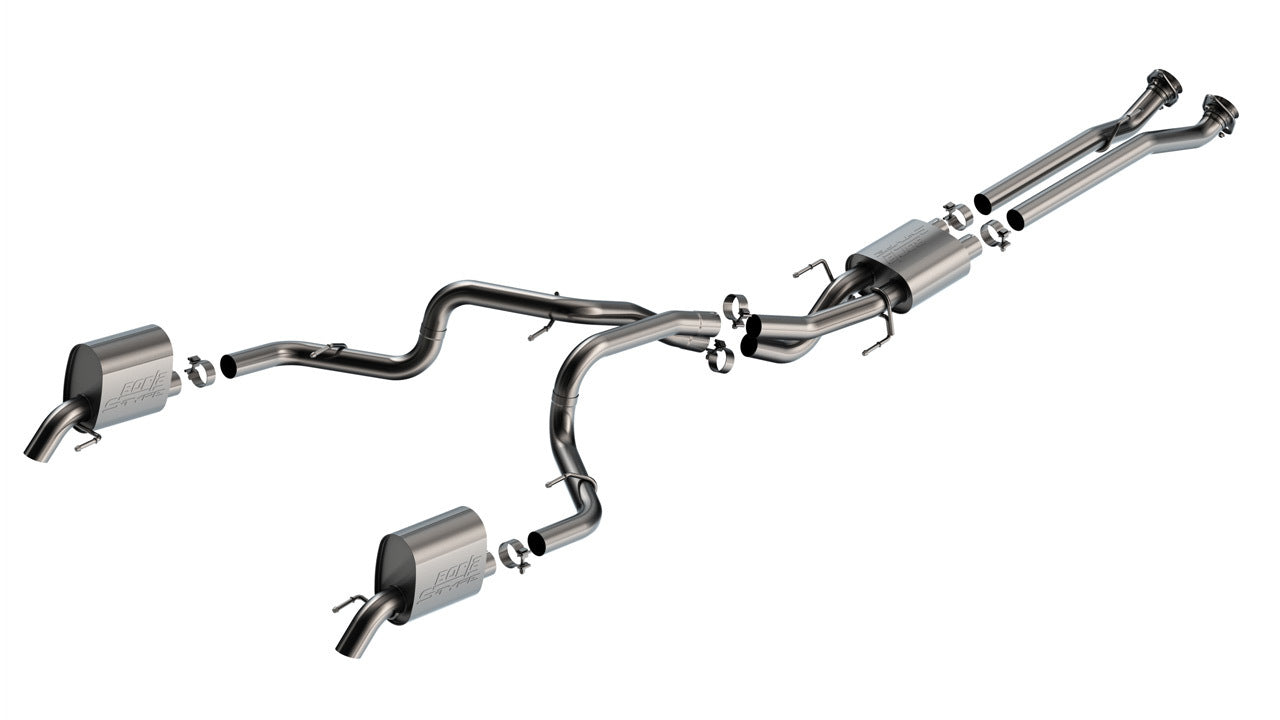 Borla 140976 S-Type Cat-Back Exhaust System for Jeep Wagoneer 2023-2024 with 2.75 Inch Diameter Stainless Steel