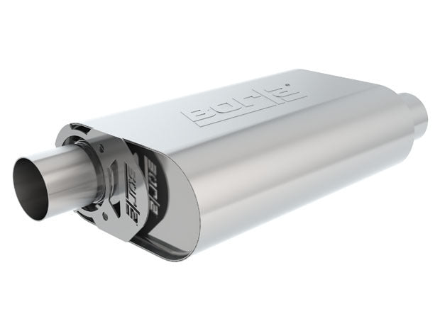 Borla CrateMuffler ATAK 3-Inch Offset Inlet and Outlet for Small Block Chevy 350/383/406