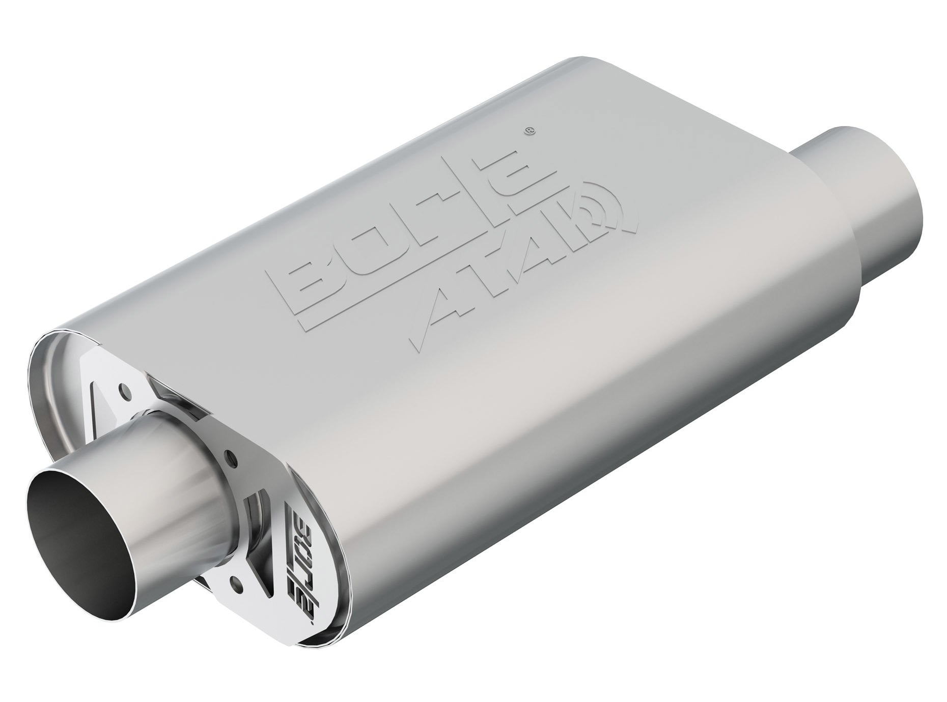 Borla CrateMuffler GM 350/383/406 3 Inch Inlet and Outlet ATAK Series Stainless Steel Muffler