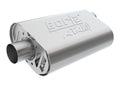 Borla CrateMuffler ATAK 400945 for GM LS-Series 6.2L with 2.5 Inch Inlet and Outlet, Stainless Steel, Oval Body