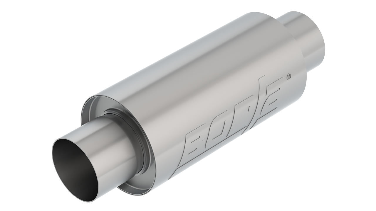 Borla Resonator 401339 Stainless Steel, 3 Inch Center Inlet and Outlet, 15 Inch Length