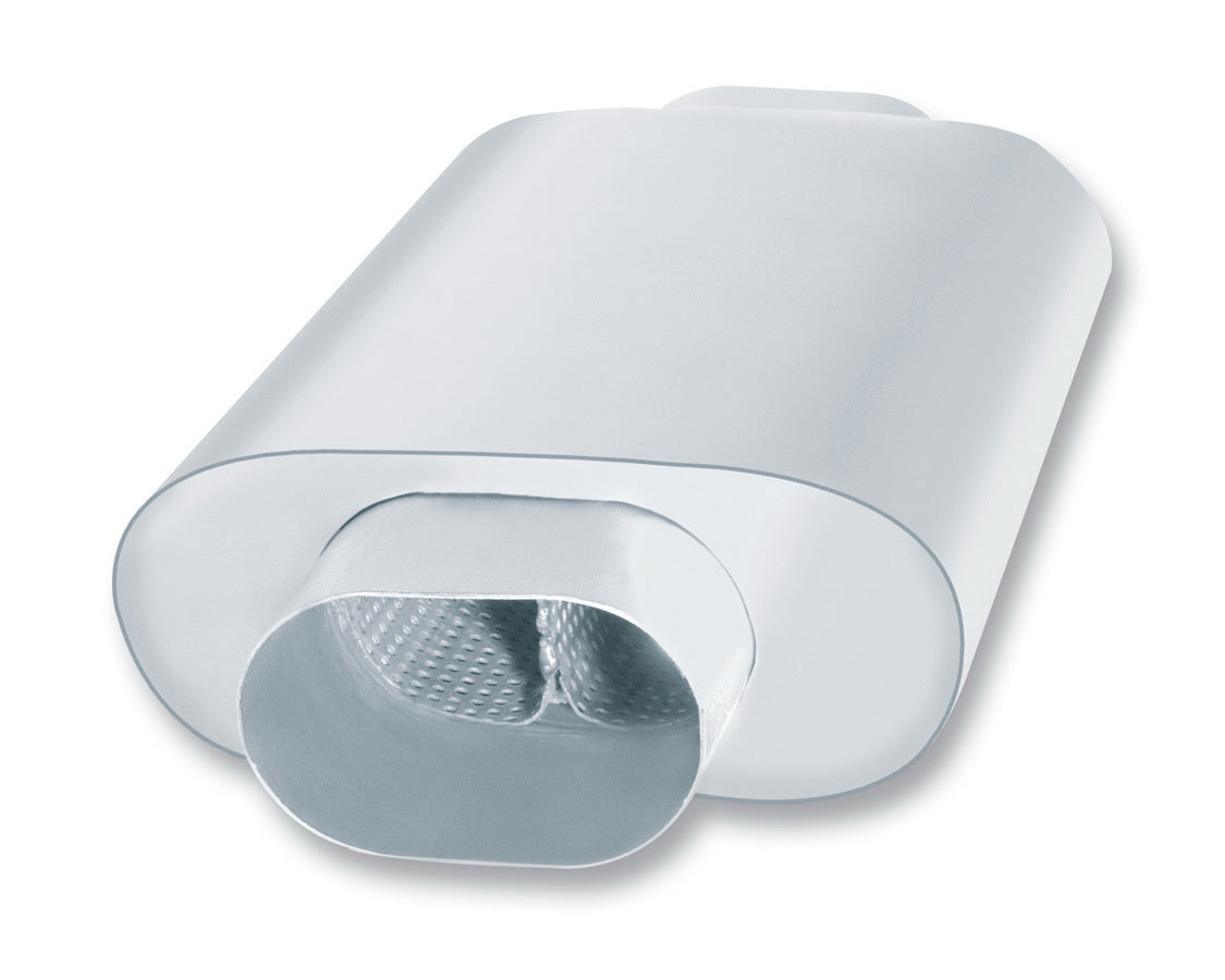 Borla Part Number 40536 Hooter Cup Spec Muffler with 3.5 Inch Oval Inlet and Outlet