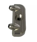 Bowler Performance Transmissions GM 6L80E Cooler Manifold Set with Black Anodized Aluminum and Six 6 AN Male Outlets