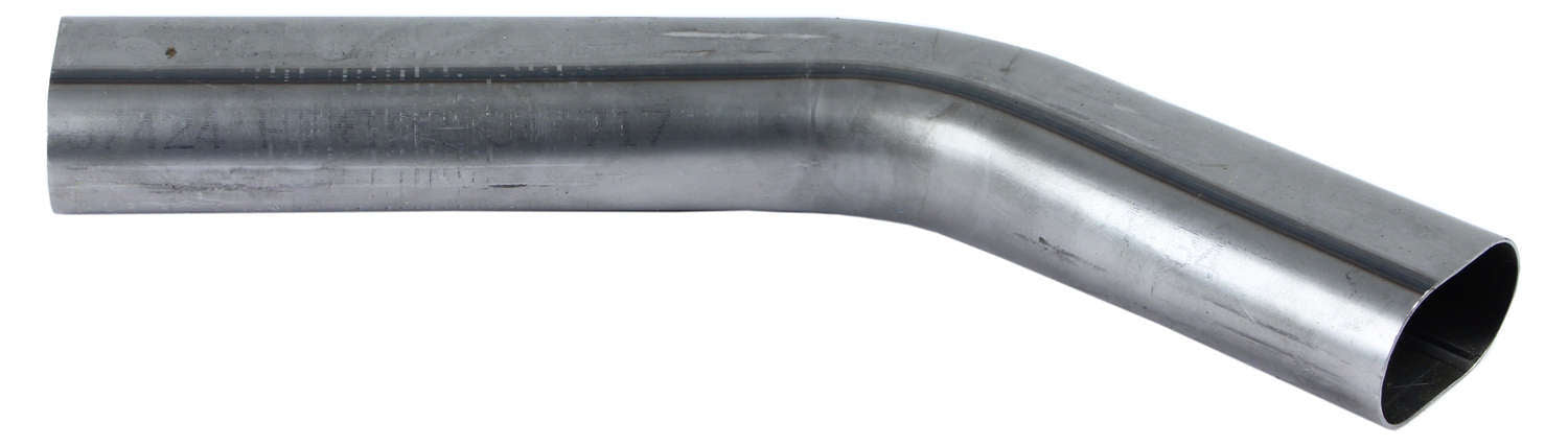 Boyce OSR3045 3-Inch 45 Degree Oval Exhaust Bend, Short Radius Steel, Natural Finish