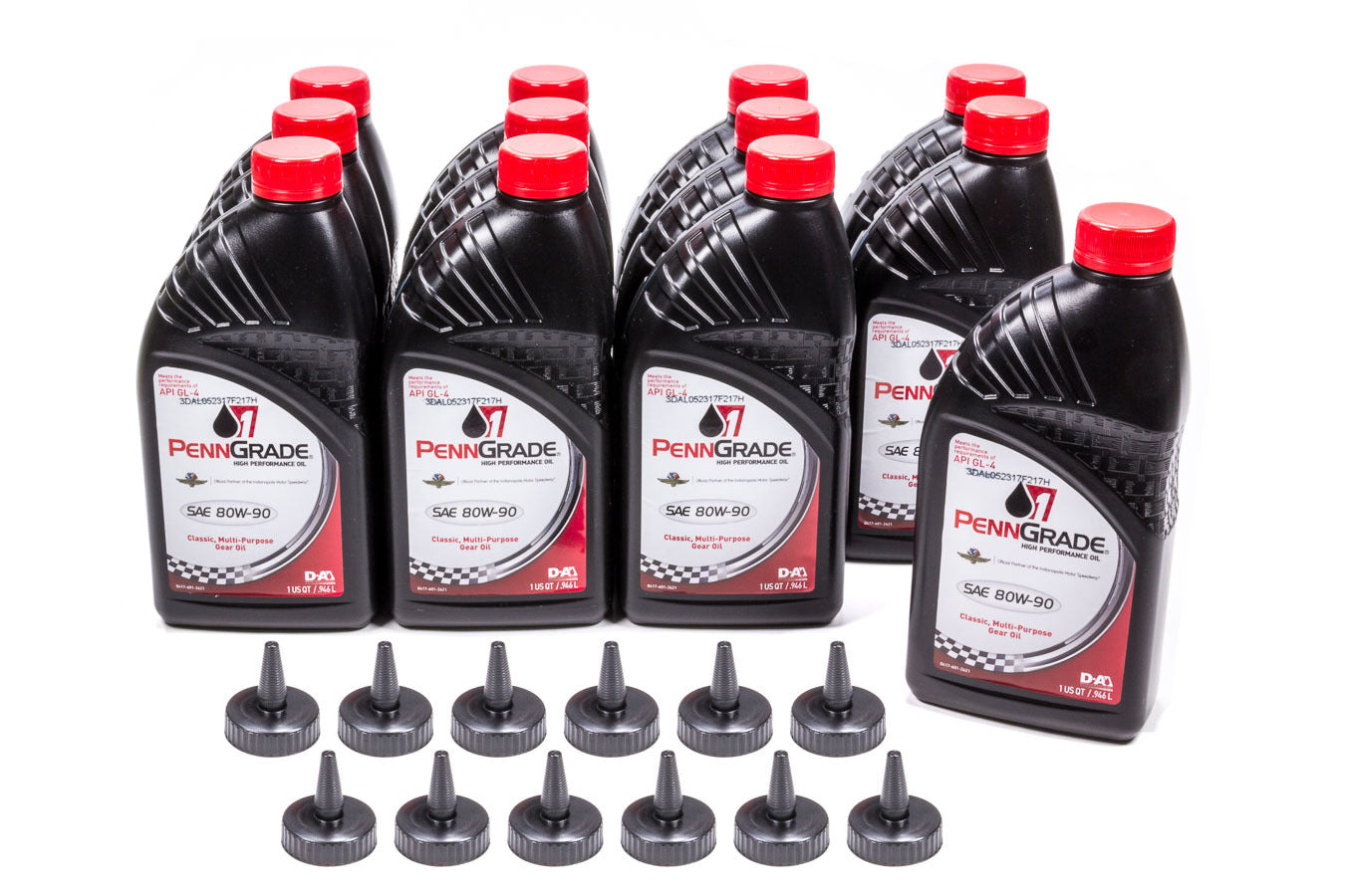 PennGrade Motor Oil 77296 80W90 Hypoid Gear Oil Case of 12 Quarts