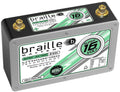 Braille Auto Battery B169L Lithium-Ion Super Sixteen Battery, 16V, 950 Pulse Cranking Amps, Threaded Terminals