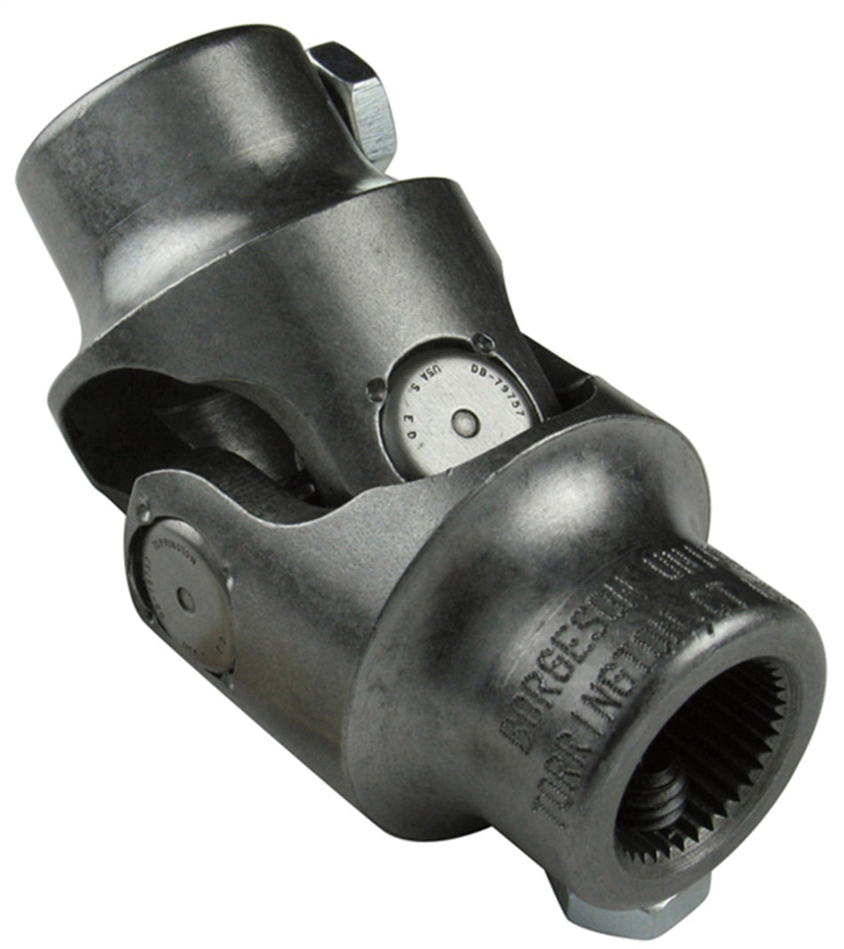 Borgeson Steel Universal Joint 013446, 3/4 Inch 36 Spline to 17mm Double D, Automotive Steering Components