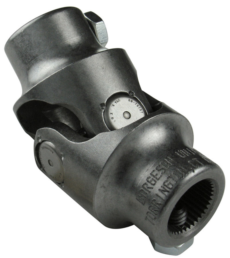 Borgeson 014946 Steel Universal Joint, 3/4 Inch Double D to 17mm Double D