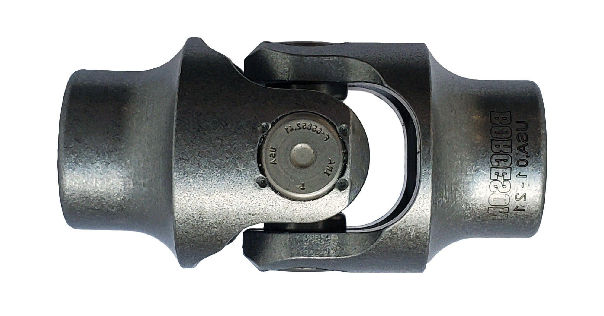 Borgeson Steering U-Joint Part 016464, 3/4 Inch Smooth to 3/4 Inch Smooth Steel Universal Joint