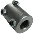 Borgeson 313449 Steering Shaft Coupler 3/4-Inch 36-Spline to 3/4-Inch Double D Steel