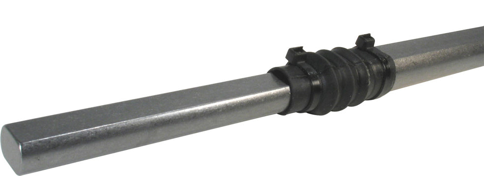 Borgeson 450024 Telescoping Steering Shaft, 21 to 27 Inches, Double D 3/4 Inch, Steel, Natural Finish