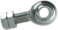 Borgeson 720000 Polished Stainless Steel Steering Shaft Support with Spherical Rod End and 3/4-16 Inch Right Hand Male Thread
