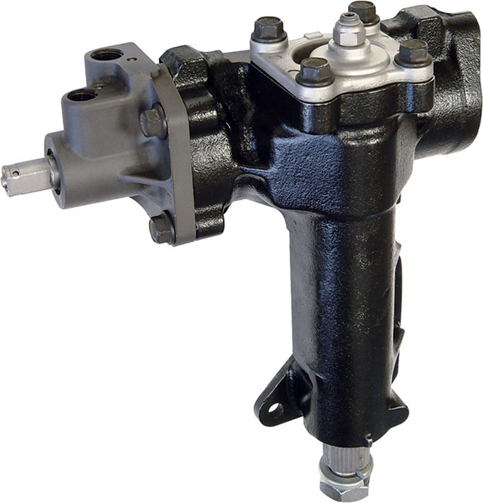 Borgeson 800105 Power Steering Box for Chevy Fullsize Cars 1955-1957, 12.7:1 Ratio, Iron Construction, Black Finish