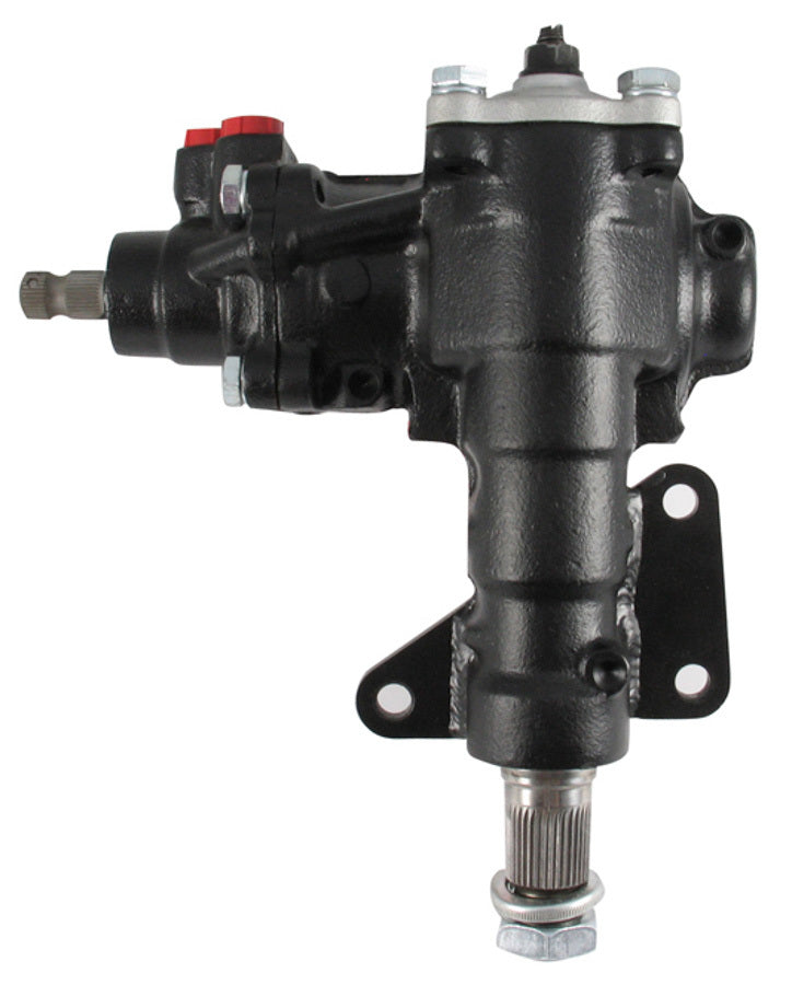 Borgeson Power Steering Box for Ford Mustang 1965-1970, 14:1 Ratio, 1-1/8 Inch Sector Shaft, Iron Construction, Black Finish