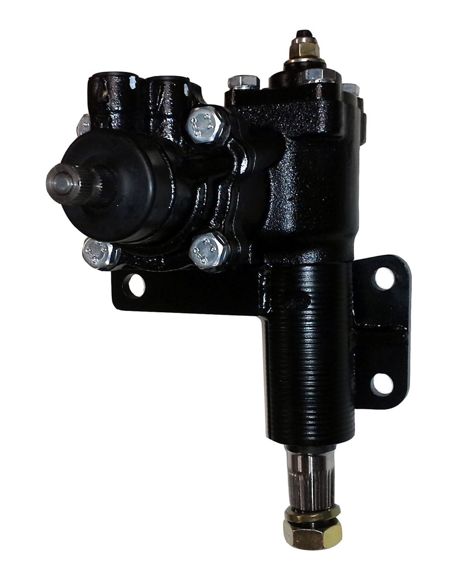 Borgeson Power Steering Conversion for 1962-1972 Mopar Vehicles, Iron Steering Box with Black Paint Finish, 1-1/8 Inch Pitman Shaft