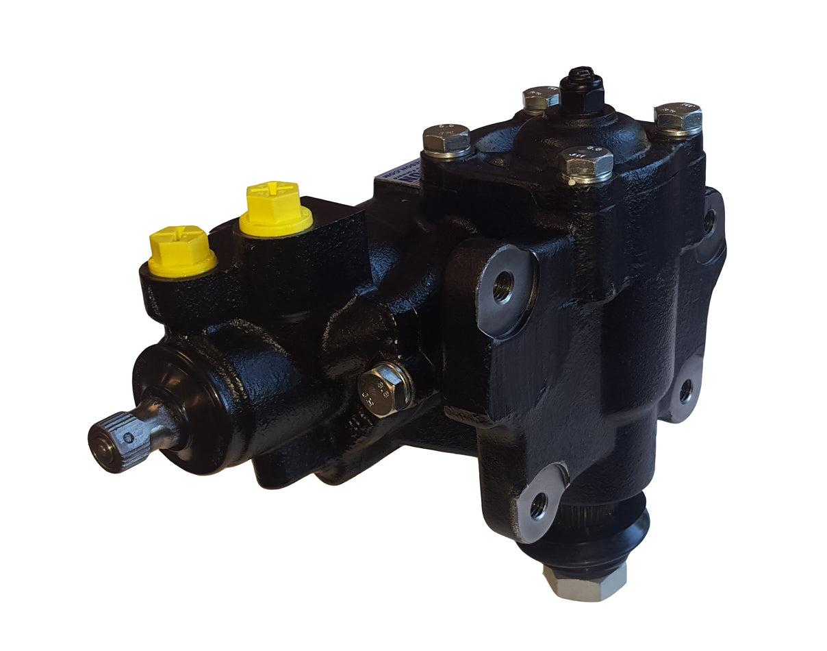 Borgeson Part 800132 Power Steering Box for GM Fullsize Trucks 1968-1986, 3/4 In 30 Spline, 12.7:1 Ratio, Iron Construction, Black Finish