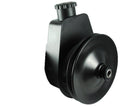 Borgeson Power Steering Pump Saginaw V-Belt Pulley Steel with Black Powder Coat