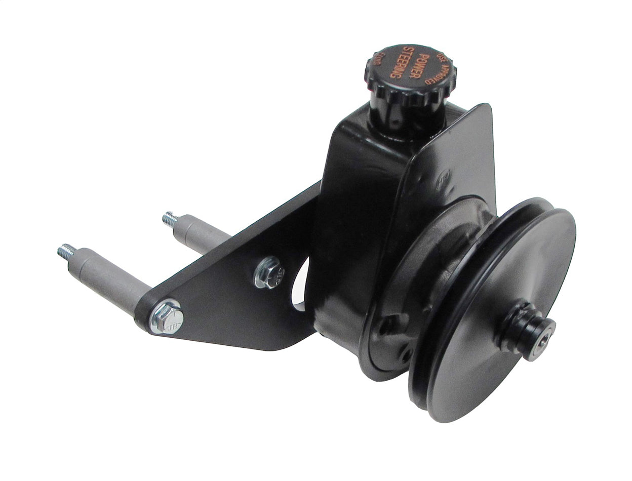 Borgeson P/S Pump Upgrade for Ford FE-Series Power Steering Systems with Steel Bracket and V-Belt Pulley