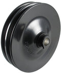 Borgeson Power Steering Pump Pulley 801001 V-Belt 2-Groove Steel Black Finish