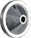 Borgeson Power Steering Pump Pulley 4-5/8 Inch Diameter V-Belt Aluminum Machined Single Groove